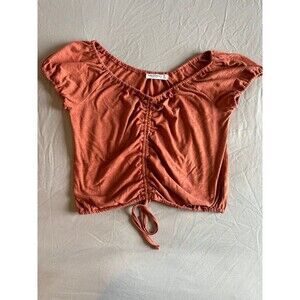 Arizona Jean Co crop top with draw string size medium